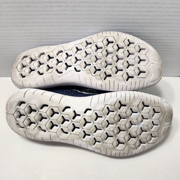 Men’s Size 8.5 - Nike Free RN Flyknit 2018 College Navy/White  942838-400 - Picture 15 of 15